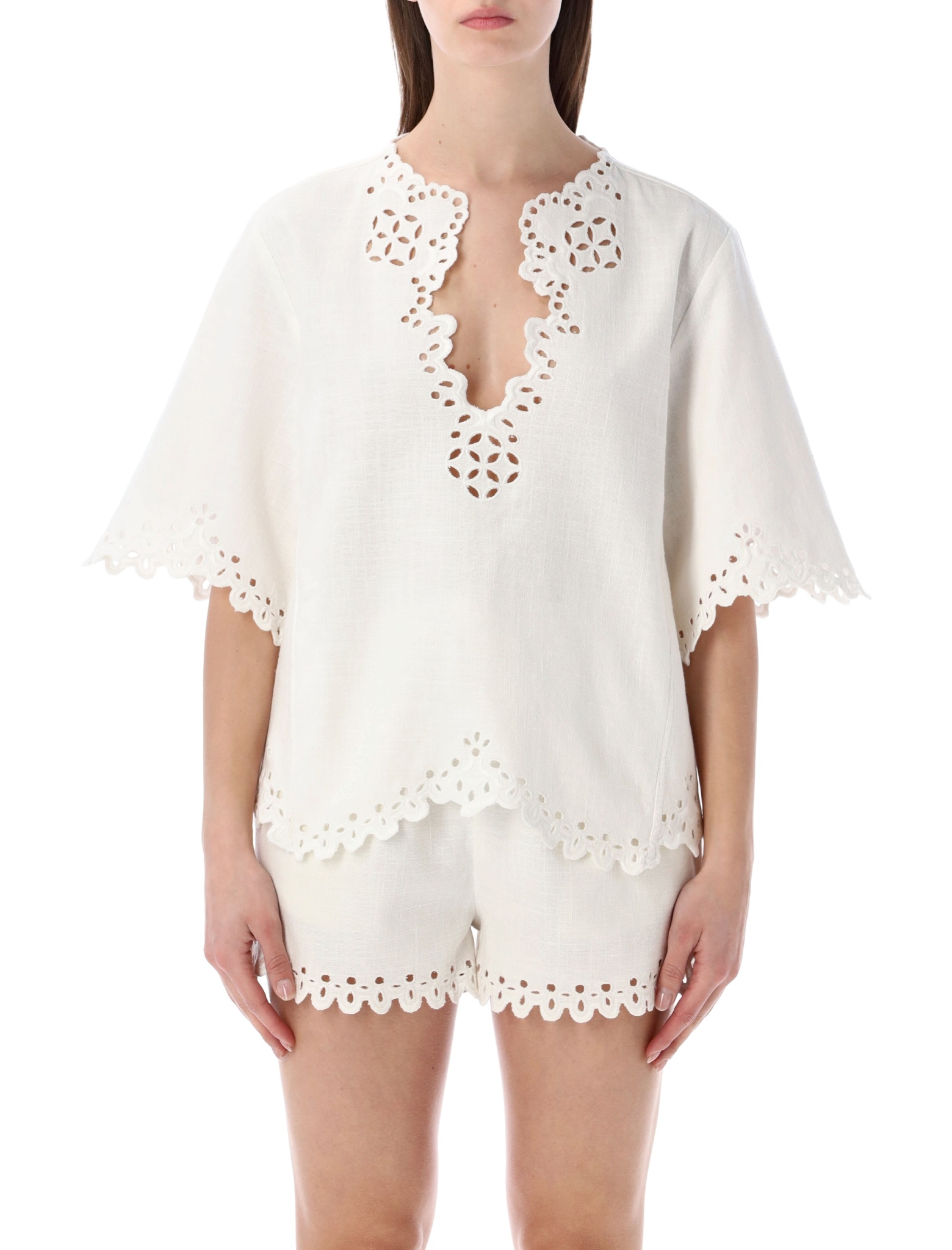 [Marant Etoile] Shirts Short Sleeve SS26 HT0586FBD1J04E20WH