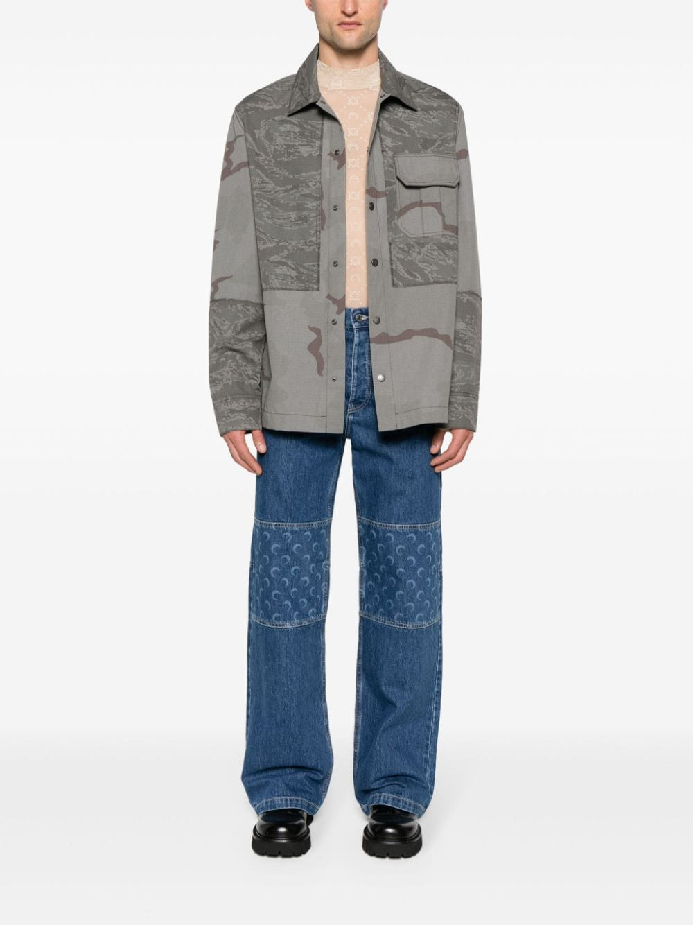[MARINE SERRE] Casual Jacket SS24 MSI029DWOV0017GR90