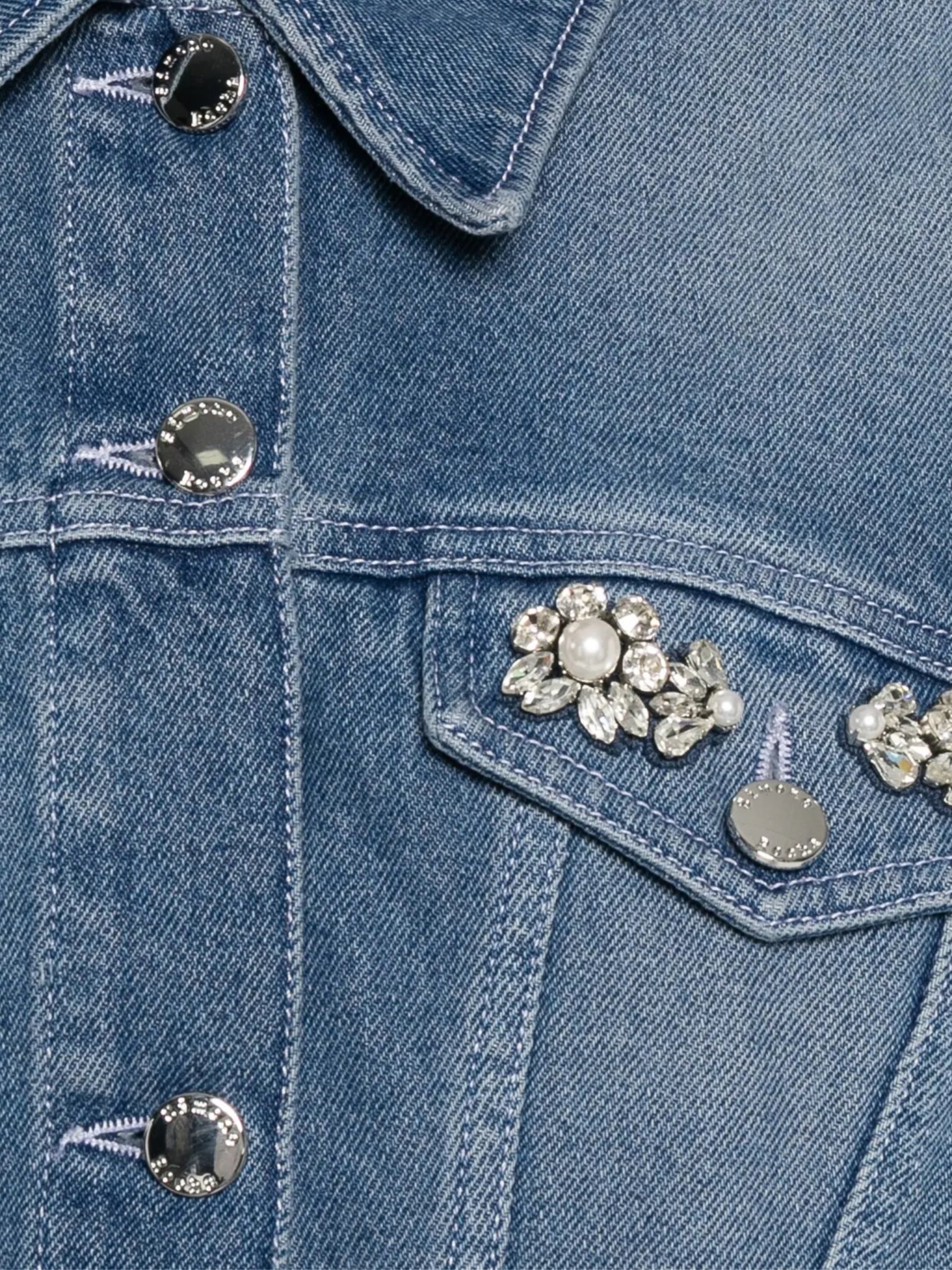 [Simone Rocha] Jacket SS26 6164B1231INDIGO/PEARL/CLEAR