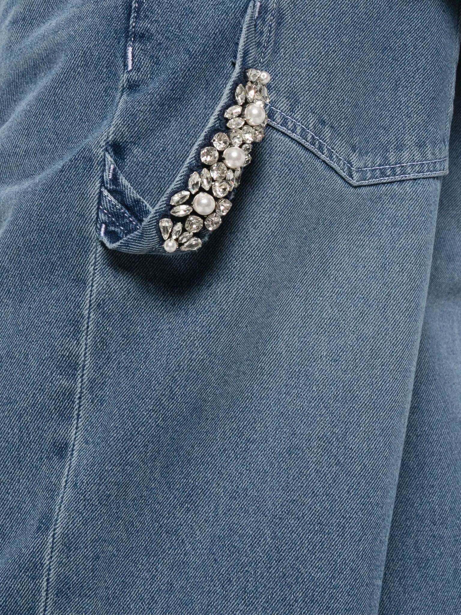 [Simone Rocha] Jeans SS26 4189B1231INDIGO/PEARL/CLEAR