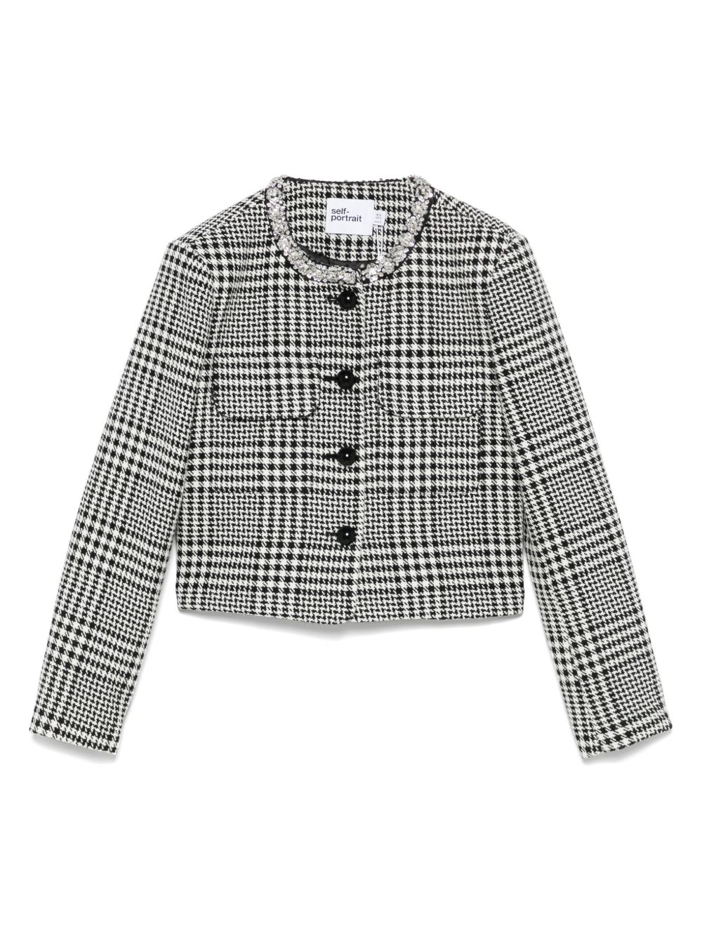 [Self - portrait] Casual Jacket FW25 PF25-111JBLACK/WHITE