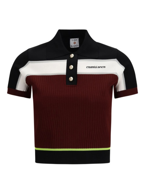 [Casablanca] T-shirts Short Sleeve SS26 WSP26KW123301BURGUNDY
