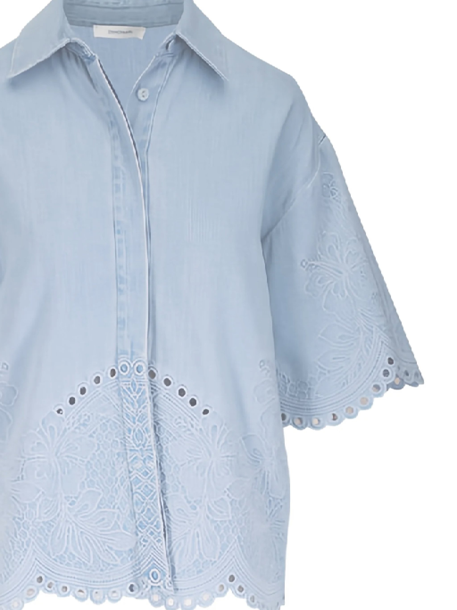 [Zimmermann] Shirts Short Sleeve SS26 7214TRS263ICESTM