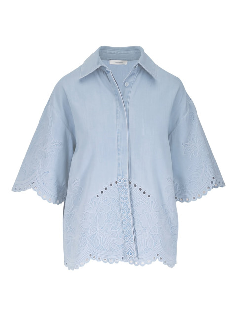 [Zimmermann] Shirts Short Sleeve SS26 7214TRS263ICESTM