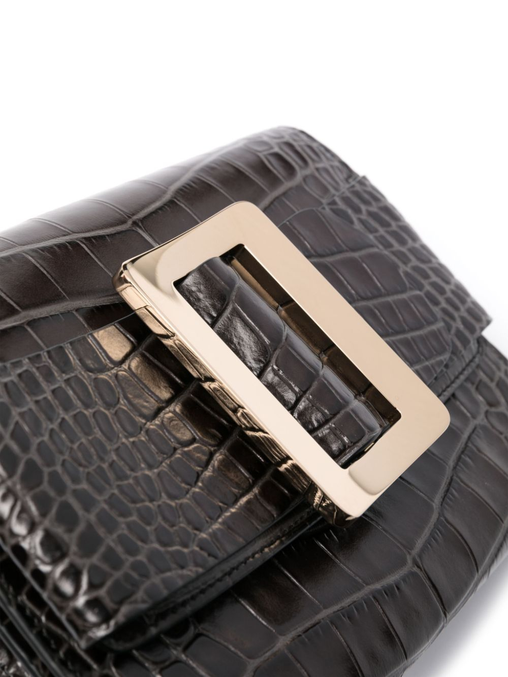 [Boyy] Clutch bag SS24 BUCKLETRAVELCASECROCEMBOSSEDCS/CSDBLACK