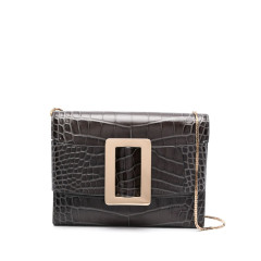 [Boyy] Clutch bag SS24 BUCKLETRAVELCASECROCEMBOSSEDCS/CSDBLACK