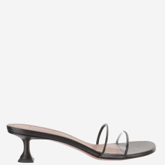 [Amina Muaddi] Pumps SS26 ANDREEAGLASSSLIPPER45BLACKTRANSPARENT