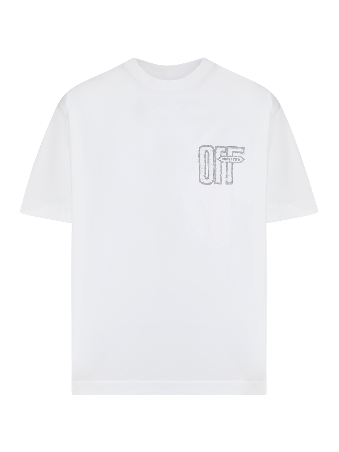 [Off-White] T-shirts Short Sleeve FW26 44MAA120F26J00Y100 WHITE