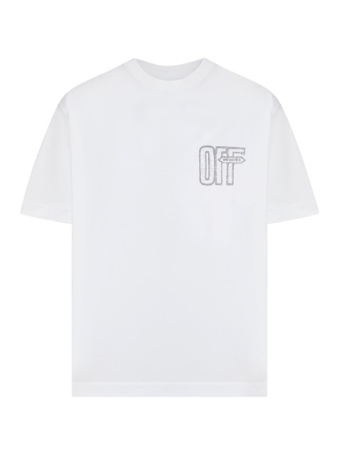[Off-White] T-shirts Short Sleeve FW26 44MAA120F26J00Y100 WHITE