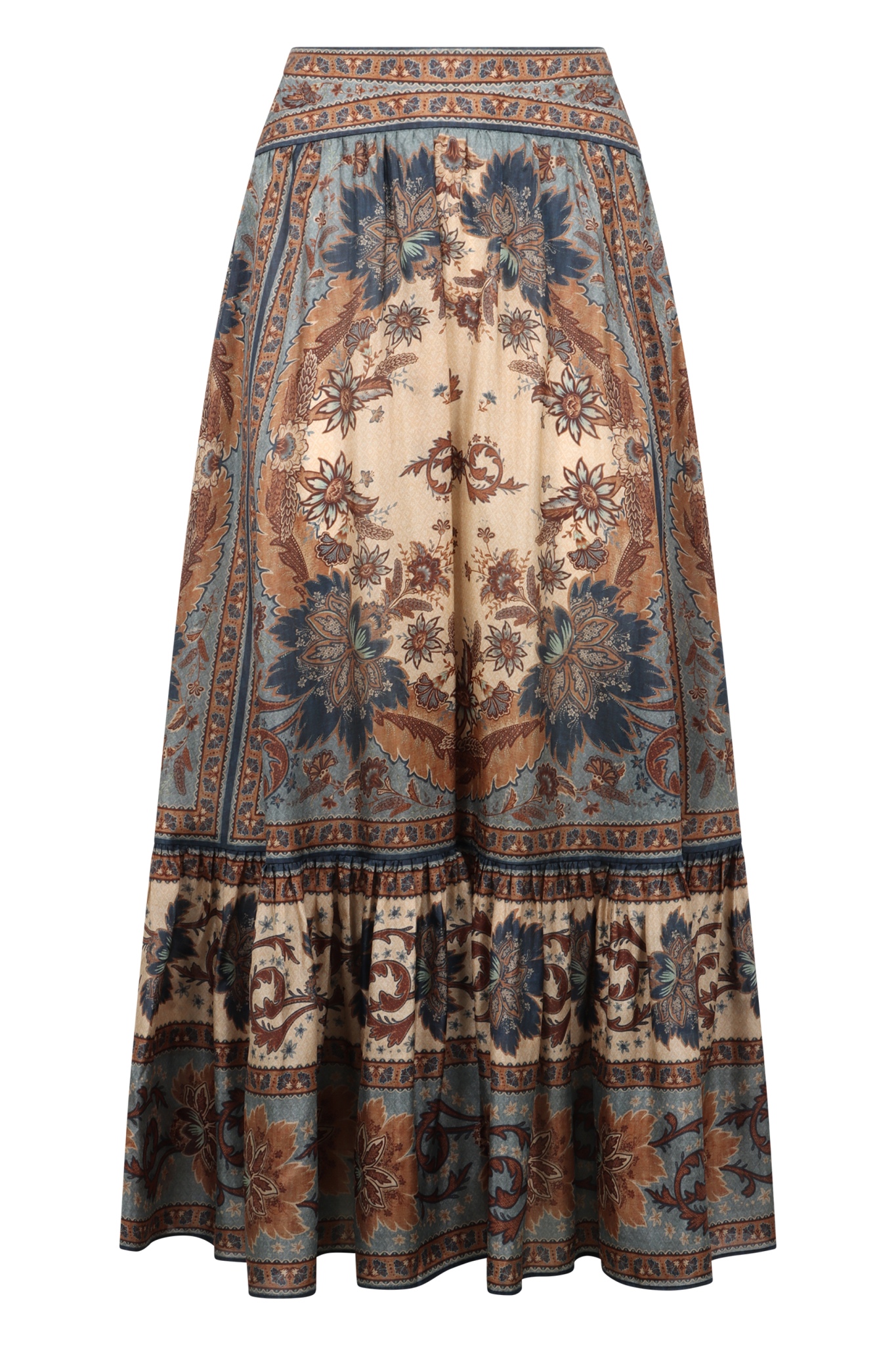 [Zimmermann] Long skirt FW25 3479SSS253_BLCMINFLO