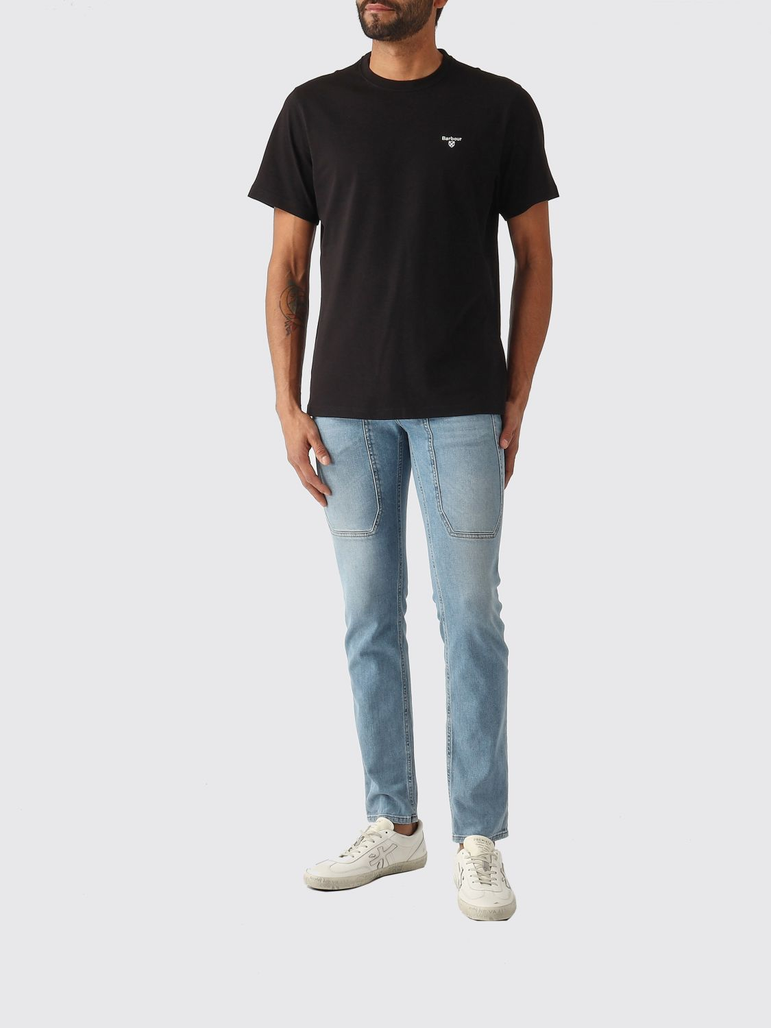 [Barbour] T-shirts Short Sleeve SS26 MTS0331 BK31