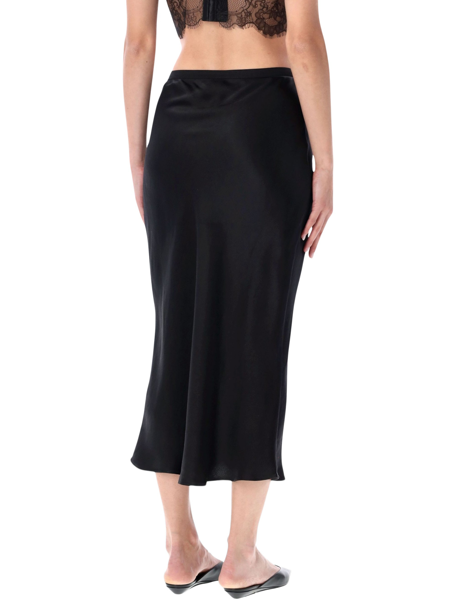 [Anine Bing] Long skirt FW26 A044001000BLACK