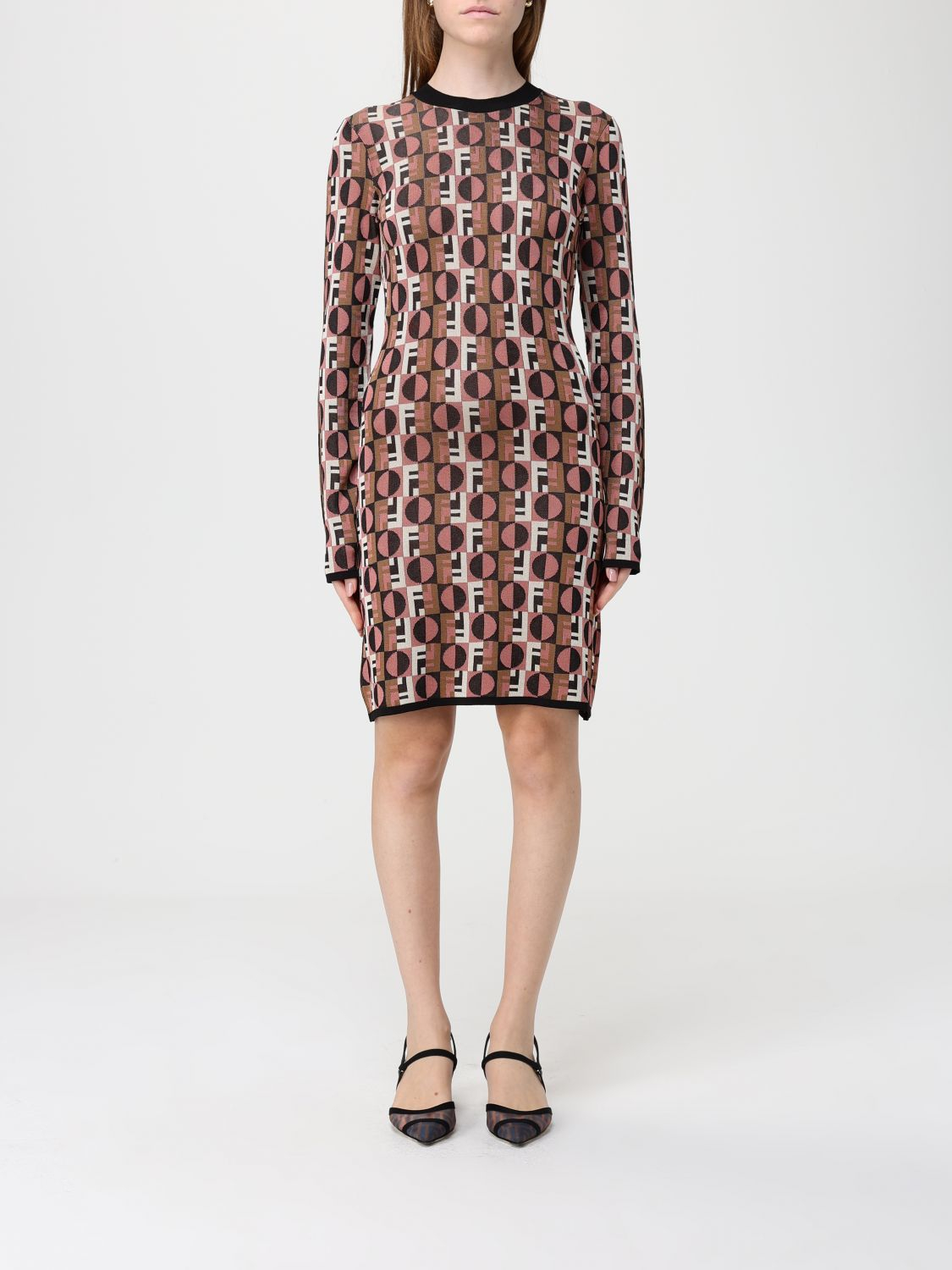 [Fendi] Long sleeve dress FW25 FZDD92AYLV F1T6N