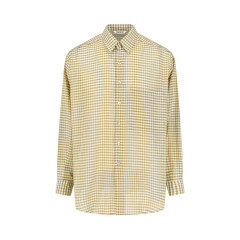 [AURALEE] Shirts Long Sleeve FW26 A26SS01GCMUSTARD GINGHAM CHECK