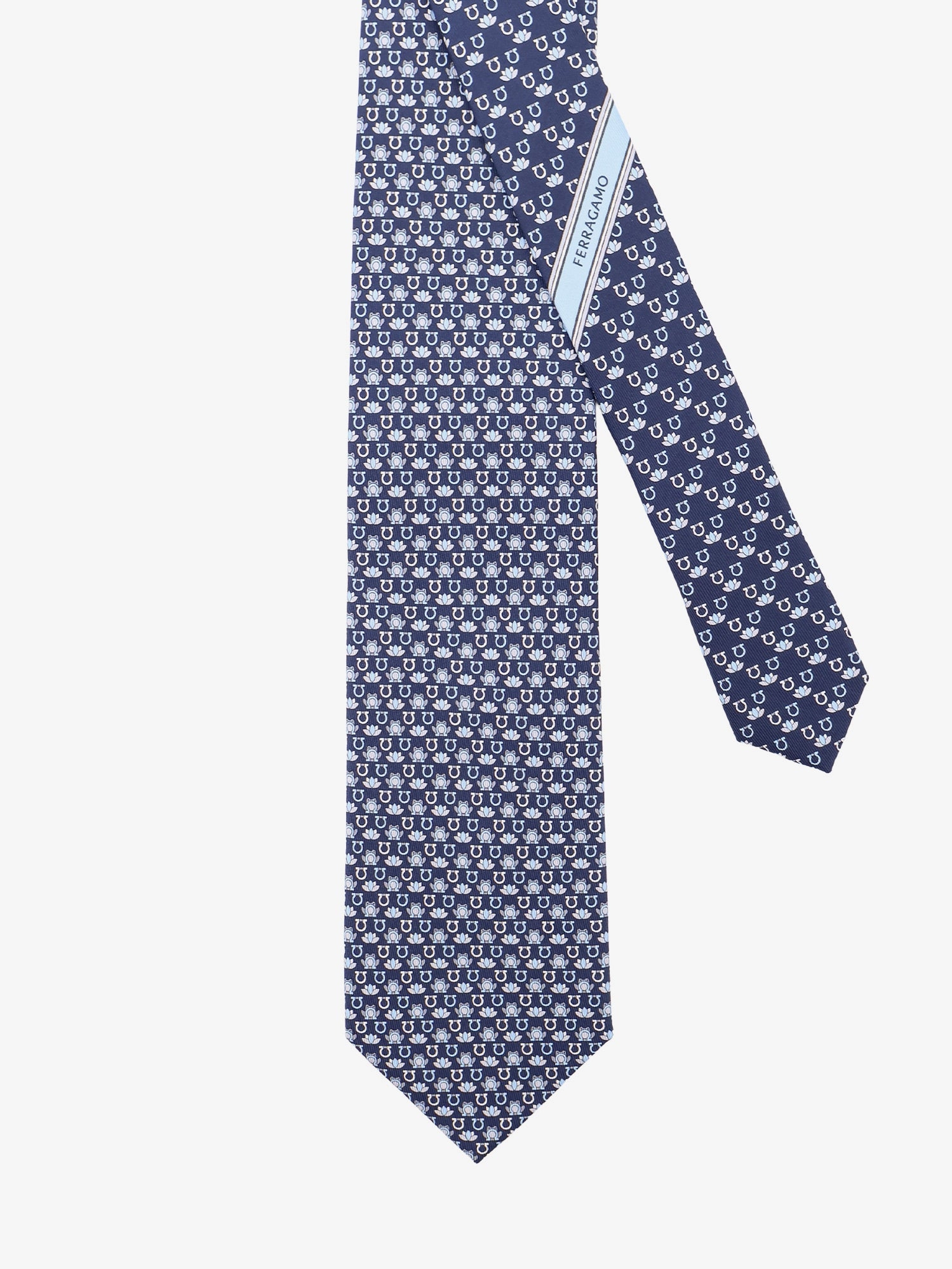 [Ferragamo] Tie FW26 351459794941NAVY