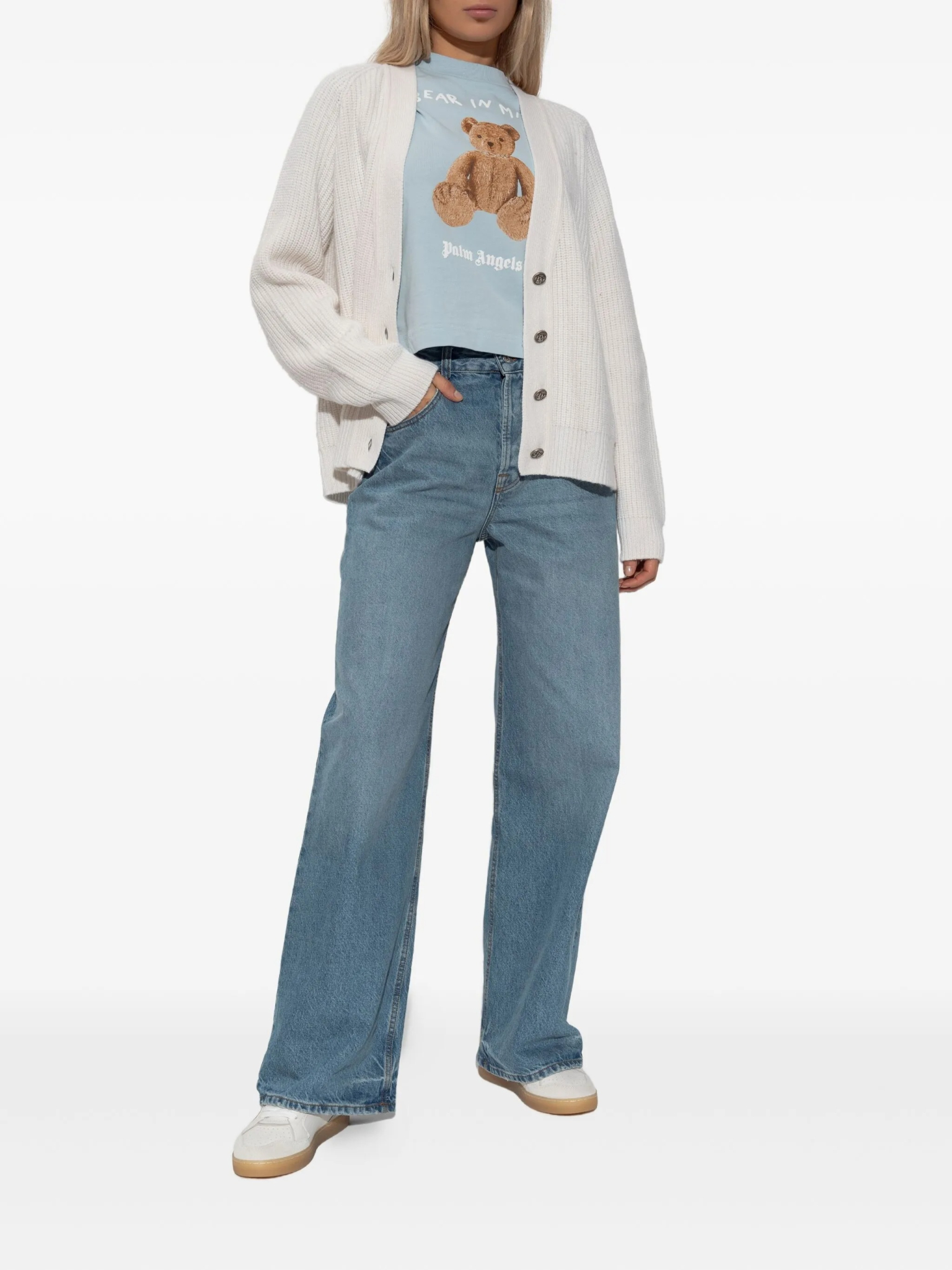 [Palm Angels] Cardigan FW25 PWHB045F25KNI001