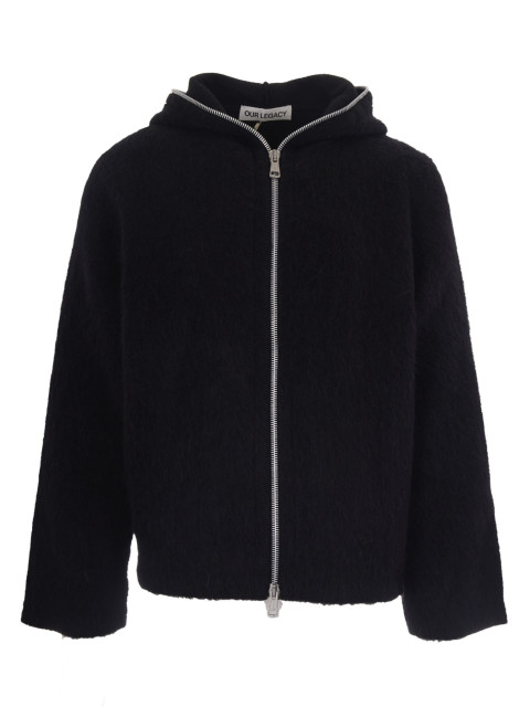 [Our Legacy] Zip up FW26 M4243FBHBlack Hairy Wool