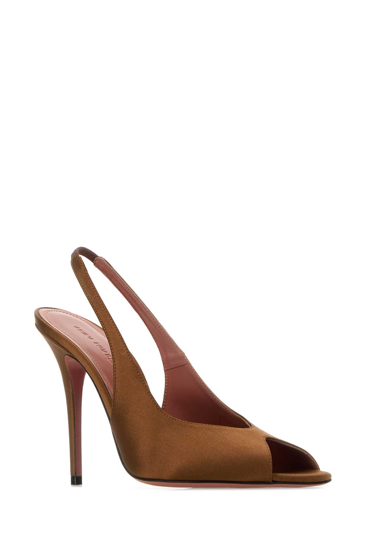 [Amina Muaddi] Sandals SS26 KRISTINASLING105 MOCHA