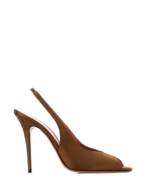 [Amina Muaddi] Sandals SS26 KRISTINASLING105 MOCHA