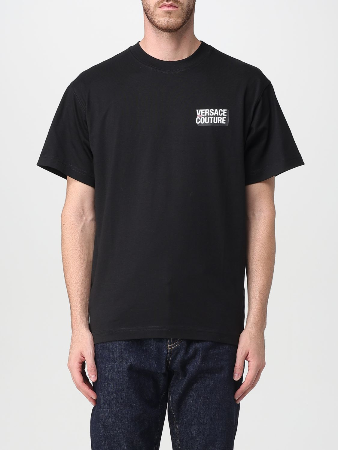[VERSACE JEANS COUTURE] T-shirts Short Sleeve FW25 79GAHP10CJ01P 899