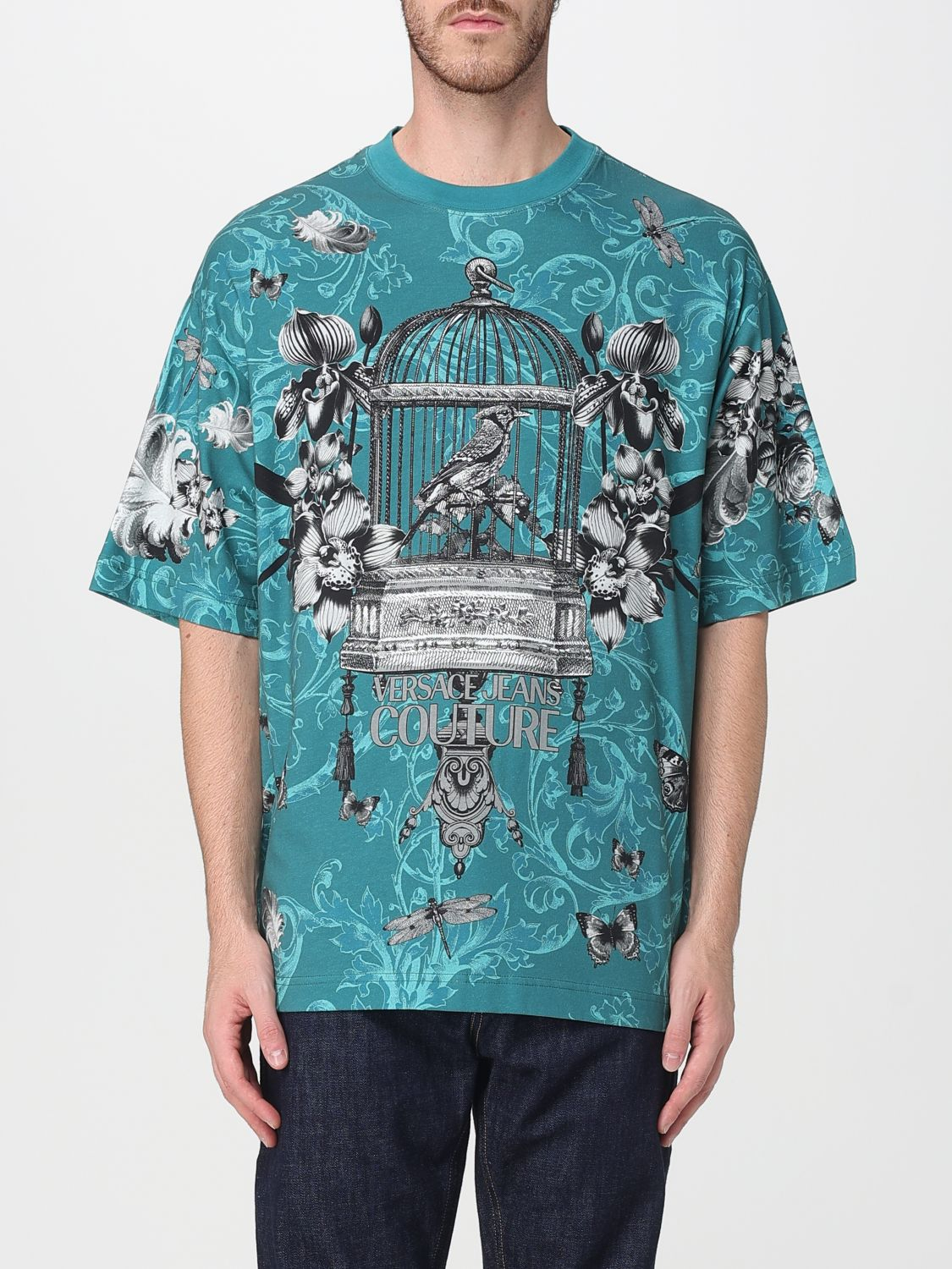 [VERSACE JEANS COUTURE] T-shirts Short Sleeve FW25 79GAH6XCJS506 U20