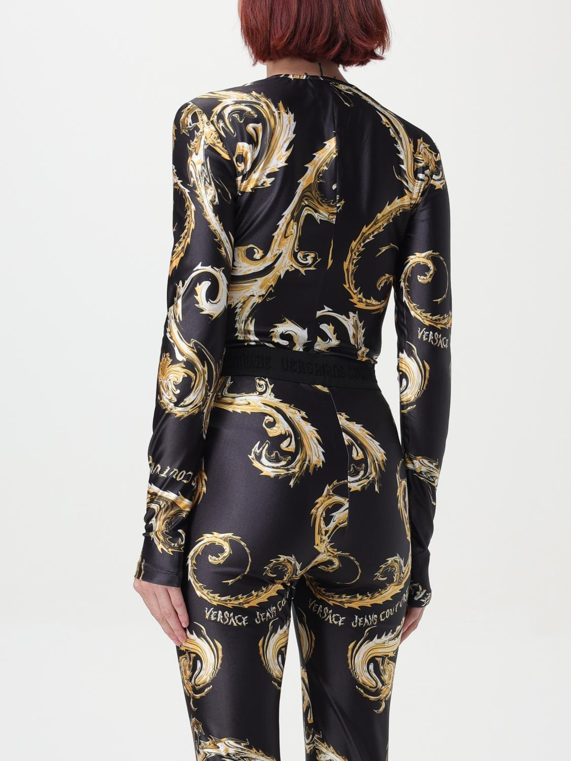 [VERSACE JEANS COUTURE] T-shirts Long Sleeve FW24 77HAM2A1JS360 G89