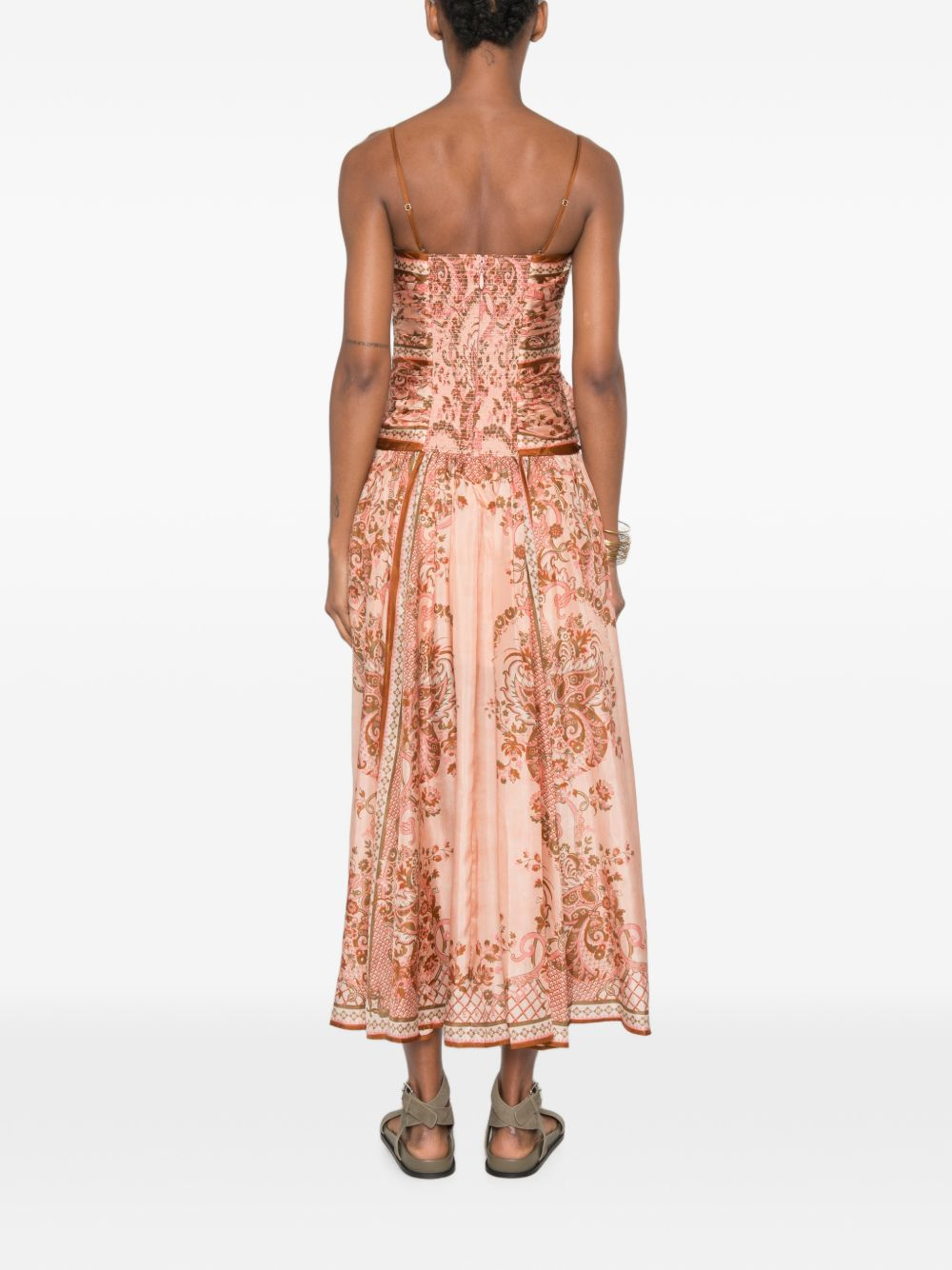 [Zimmermann] Sleeveless dress FW26 8062DSS261PPSFL