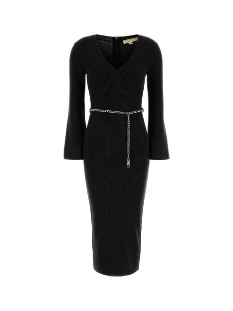 [MICHAEL BY MICHAEL KORS] Long sleeve dress FW25 MF5835G4VR BLACK