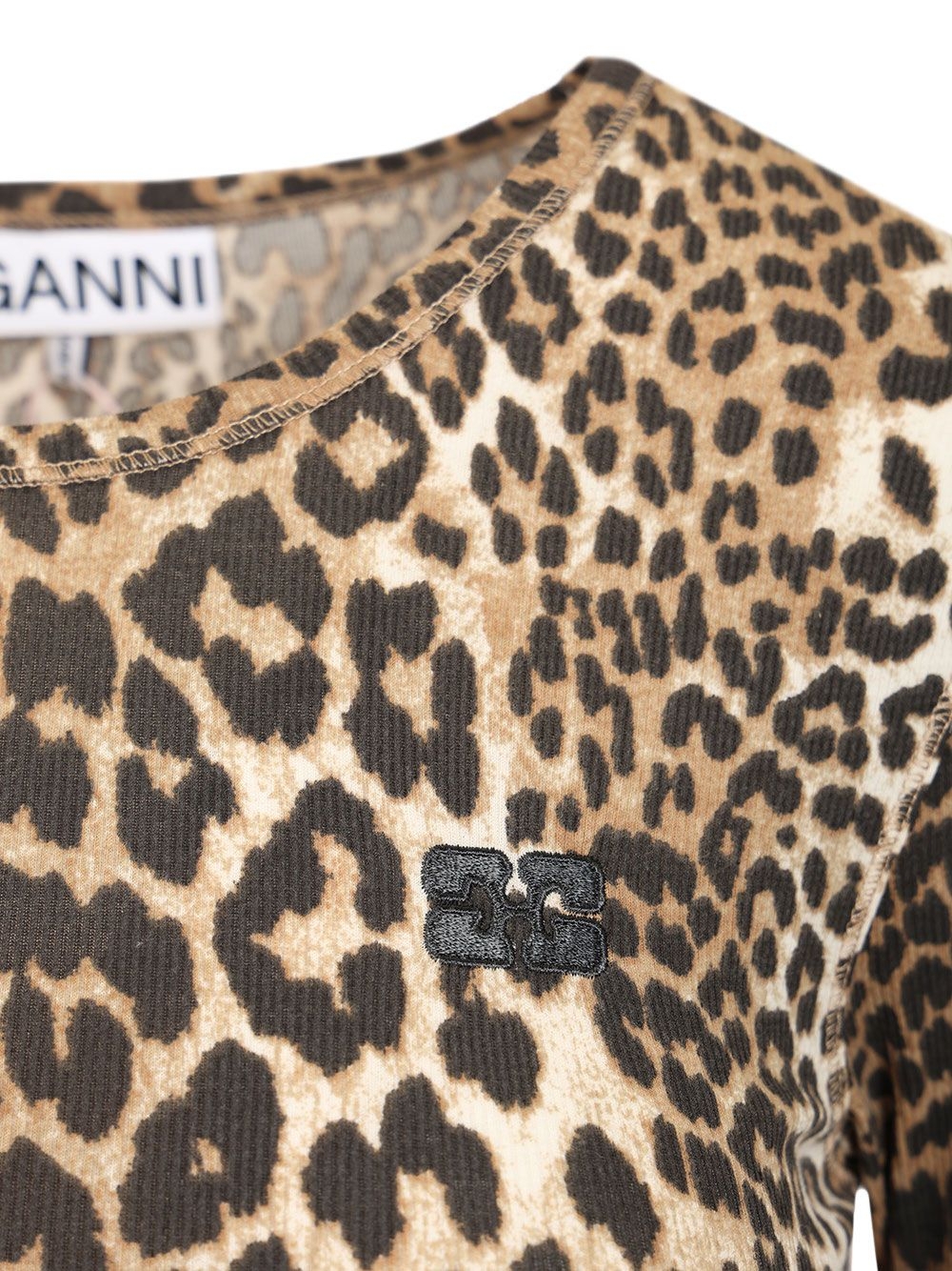 [GANNI] T-shirts Long Sleeve CO A1050180859