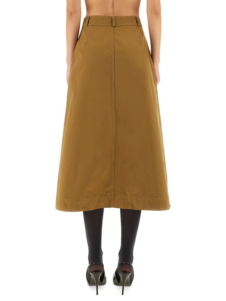 [Saint Laurent] Midi skirt SS25 817344_Y04VY2100