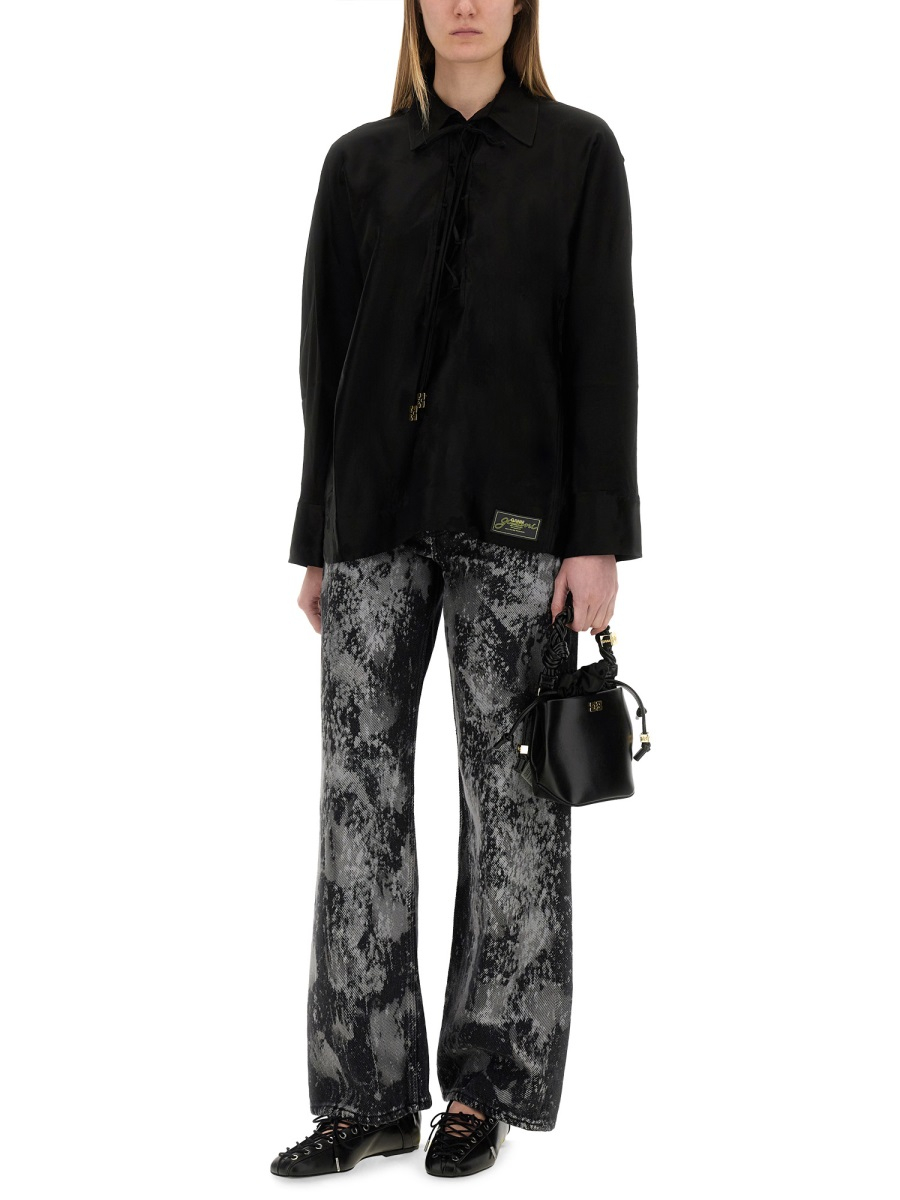 [GANNI] Shirts Long Sleeve SS25 W0359_099