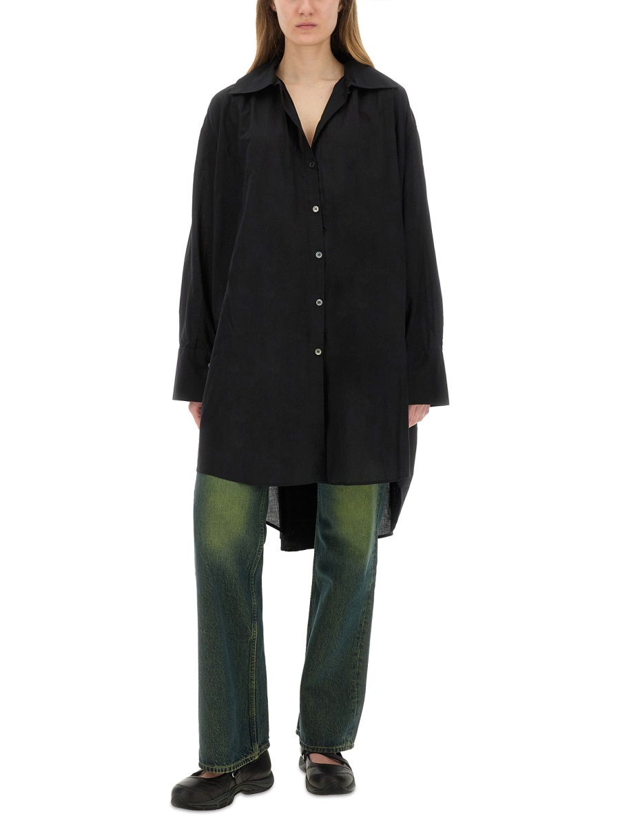 [Our Legacy] Long sleeve dress SS25 W2257GB_BLACKVOILE