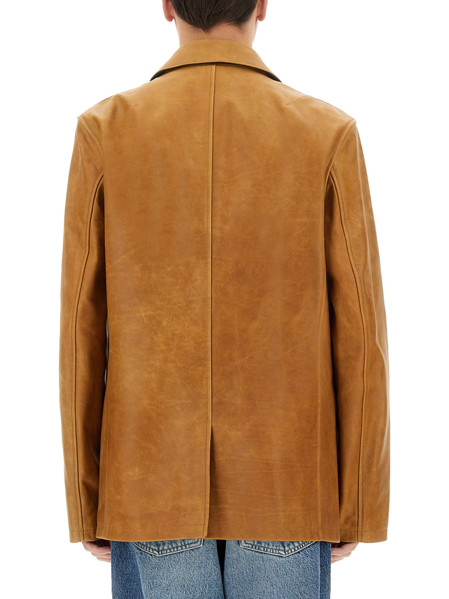 [Our Legacy] Leather Jacket SS25 M2259OBL_BURNTSUGARLEATHER