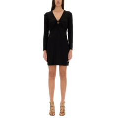 [MICHAEL BY MICHAEL KORS] Long sleeve dress SS25 MR582QNAPQ_001BLACK