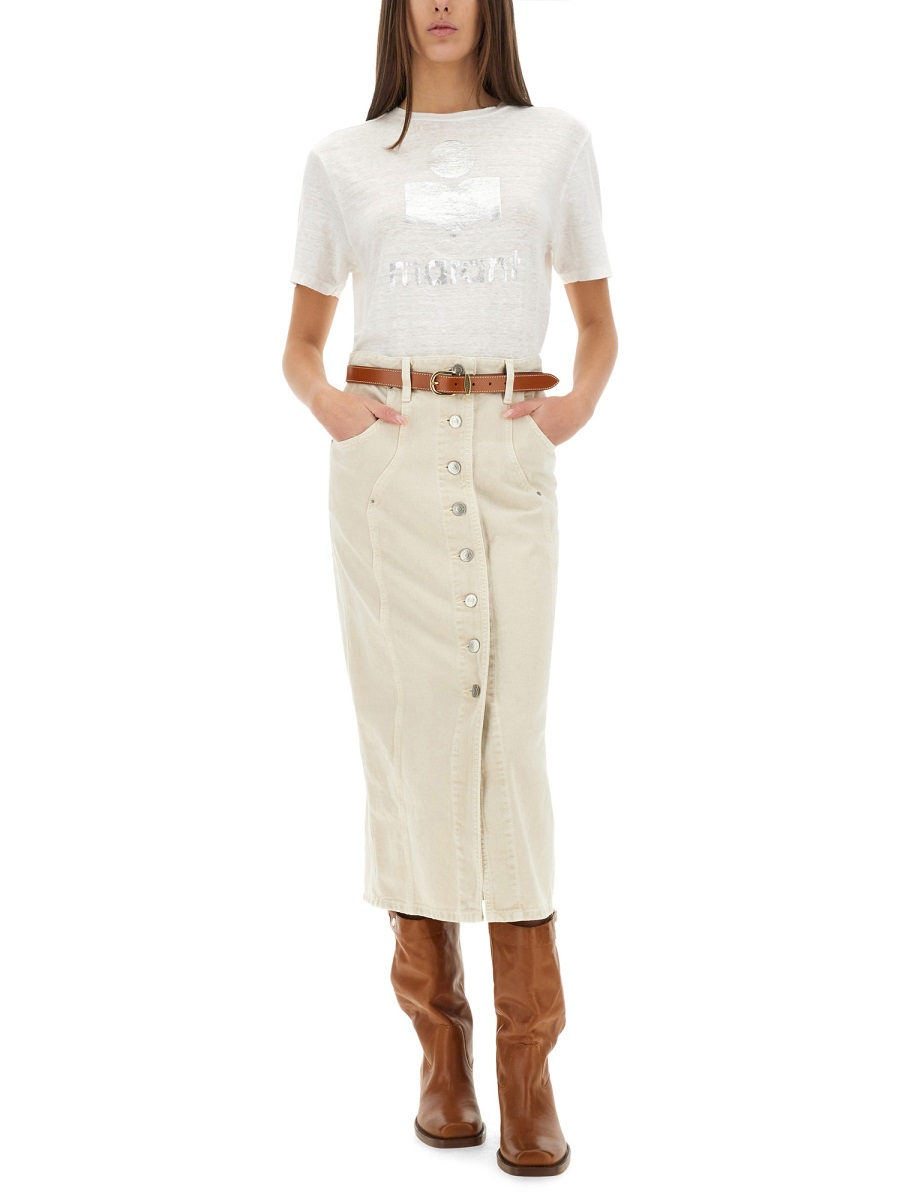 [Marant Etoile] T-shirts Short Sleeve SS25 TS0001FB_A1N10E20WH