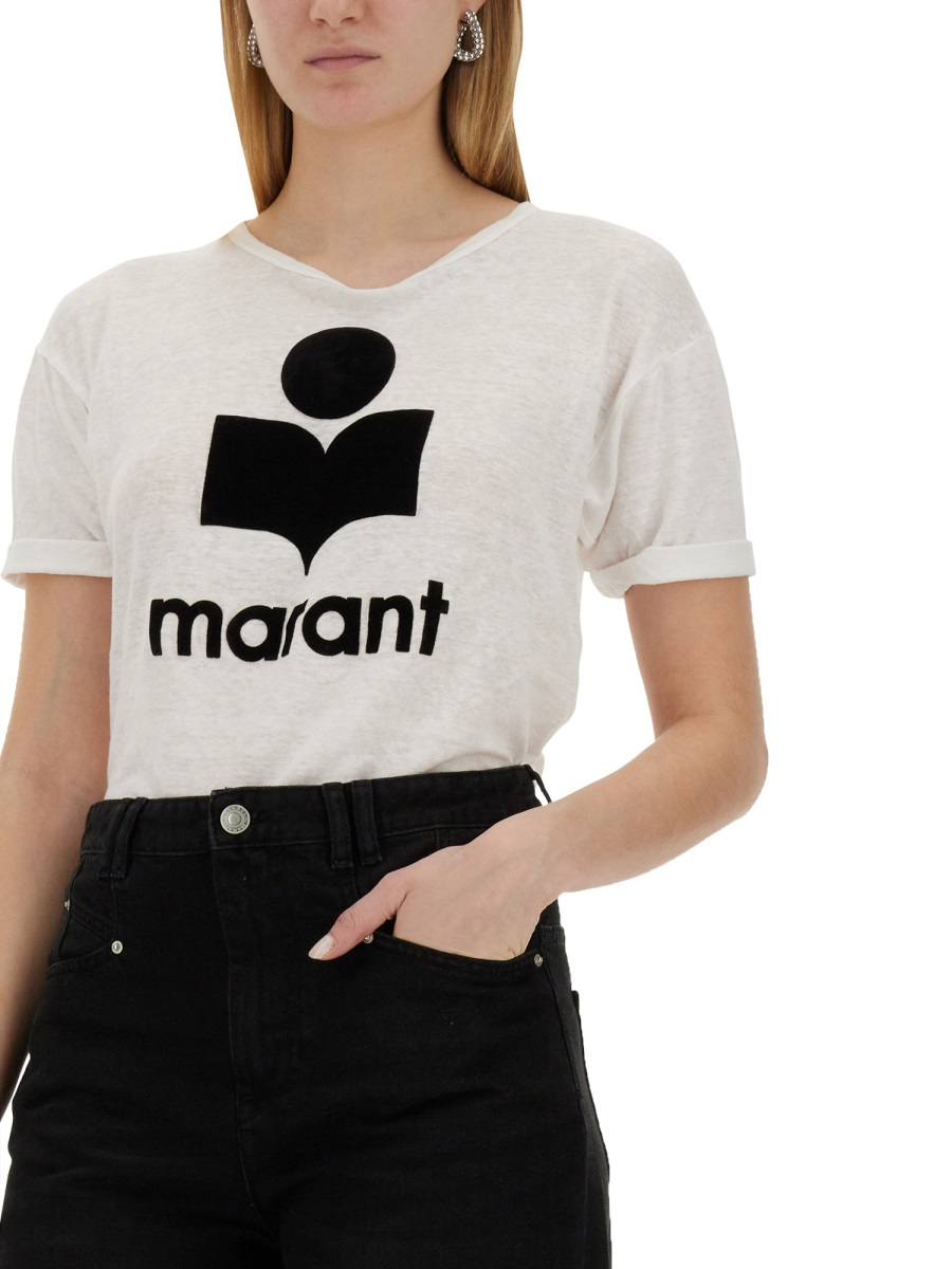 [Marant Etoile] T-shirts Short Sleeve SS25 TS0004FA_A1N09E20WH