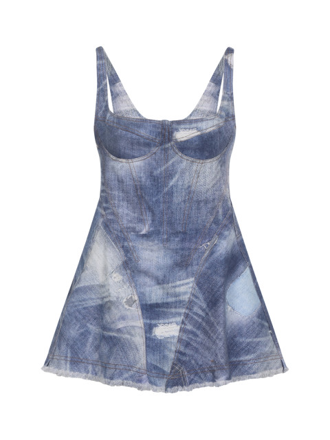 [ROBERTO CAVALLI] Sleeveless dress SS26 WQJ106.DAR71