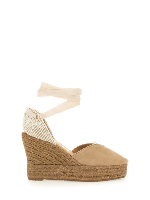[MANEBI] Wedges SS24 W1.6WH_SOFTSUEDEVINTAGETAUPEONTONE