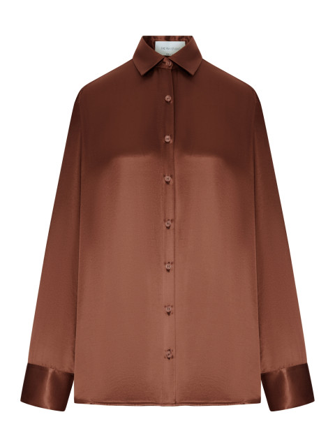 [THE NINA STUDIO] Shirts Long Sleeve SS26 N2744300 CHOCO