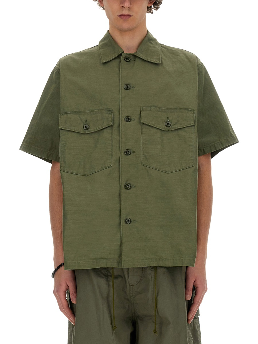 [Needles] Shirts Short Sleeve SS24 OT215_A-OLIVE