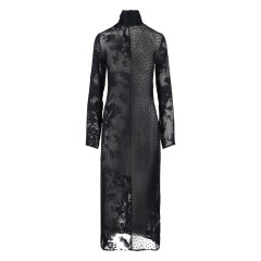 [MARINE SERRE] Long sleeve dress FW25 WDR420A UWOV0056BK99