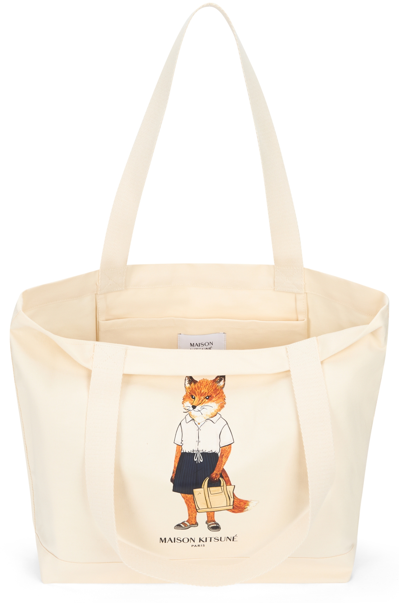 [MAISON KITSUNE] Tote bag SS26 QU05108WW9042_P700
