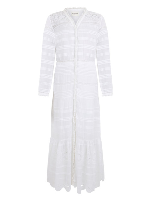[Marant Etoile] Long sleeve dress SS26 26PRO0723FBD1J05E_20WH