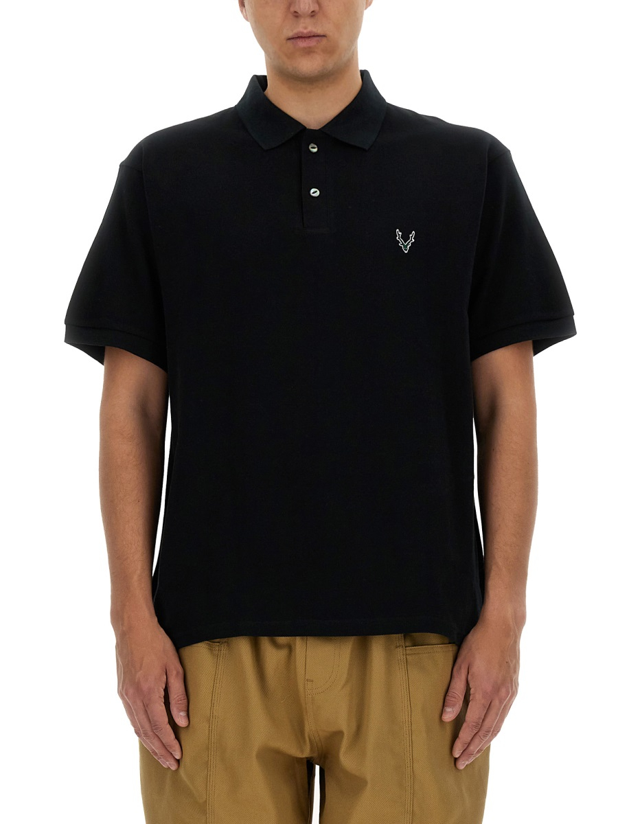 [South2 West8] Shirts Short Sleeve SS24 OT614_E-BLACK