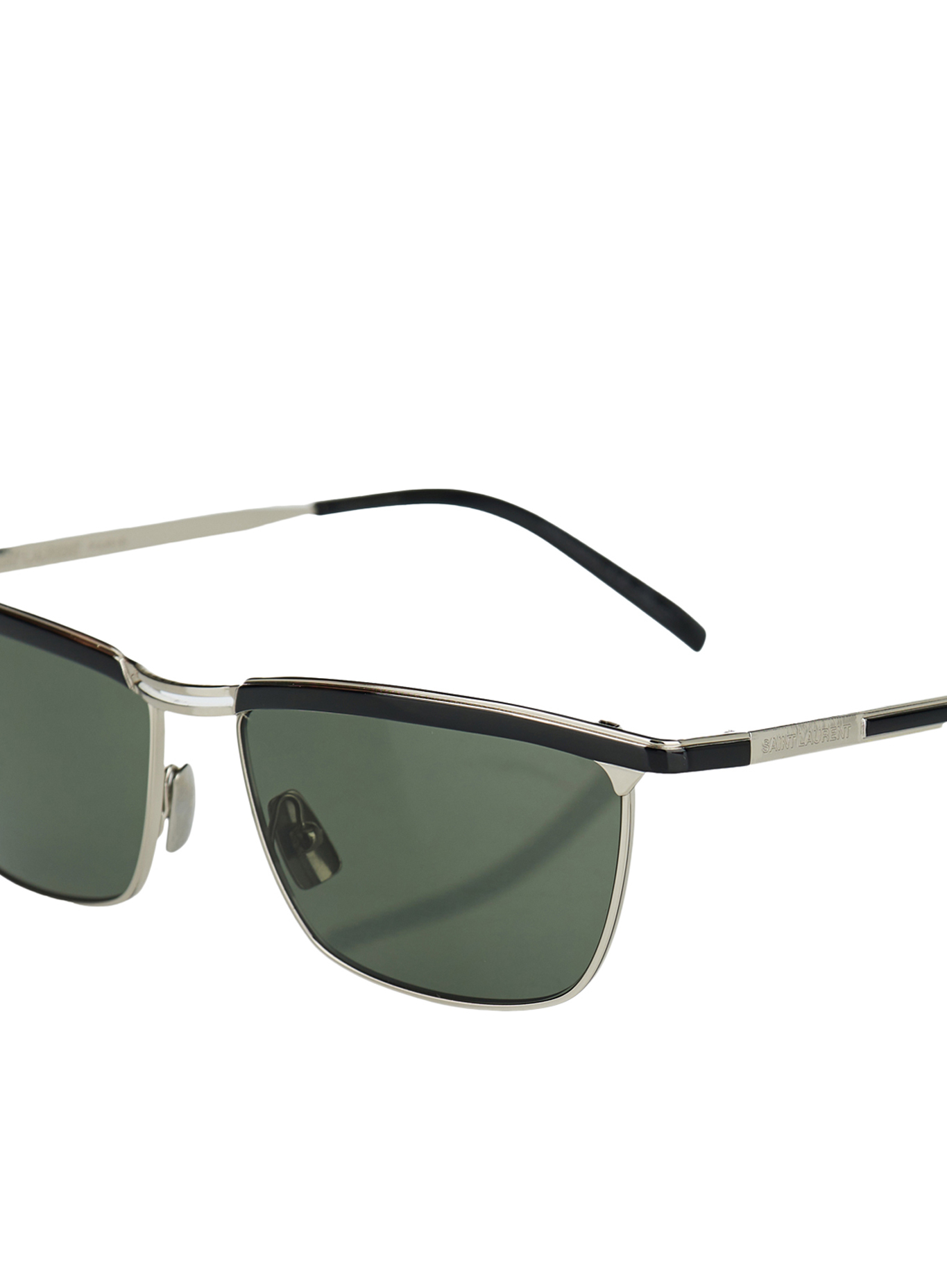 [Saint Laurent] Sunglasses FW25 843043Y99698100 SILV SILV GREY