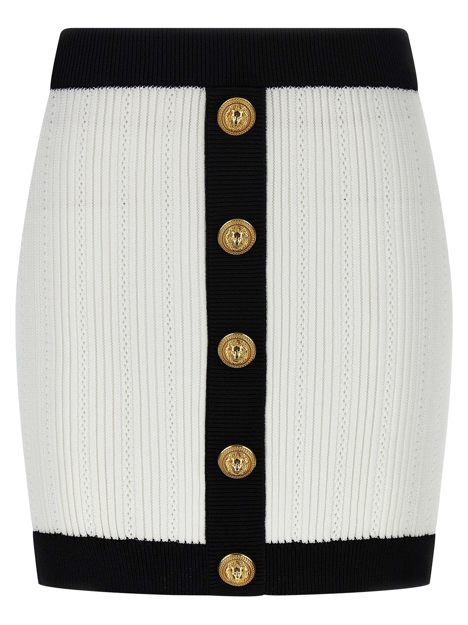 [Balmain] Mini skirt FW25 FF1LB039KI64GAB