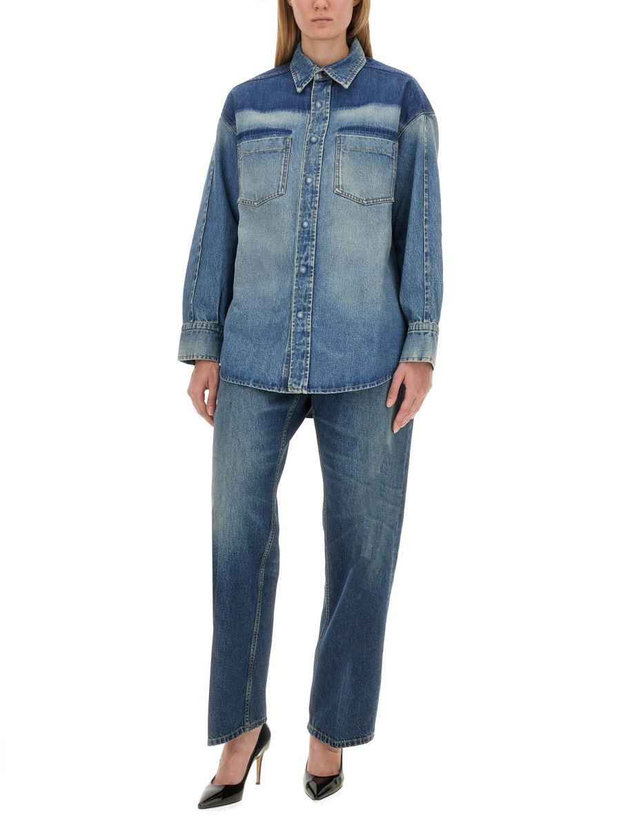 [VICTORIA BECKHAM] Jeans FW24 1324DJE005557A_HEAVYVINTAGEINDIGO