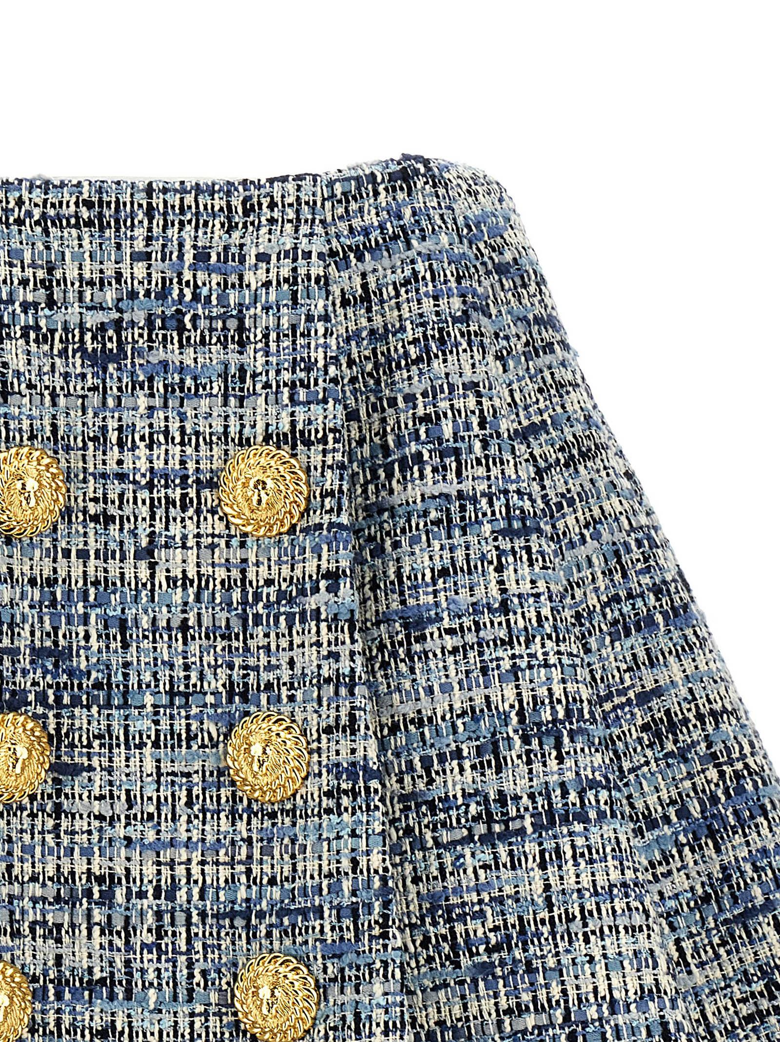 [Balmain] Mini skirt SS25 EF1LBA53CF776FC
