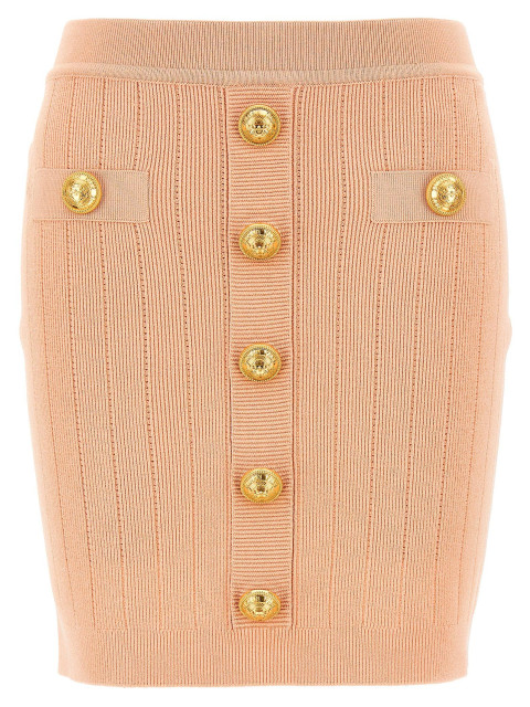 [Balmain] Midi skirt SS25 EF1LB290KB070LB