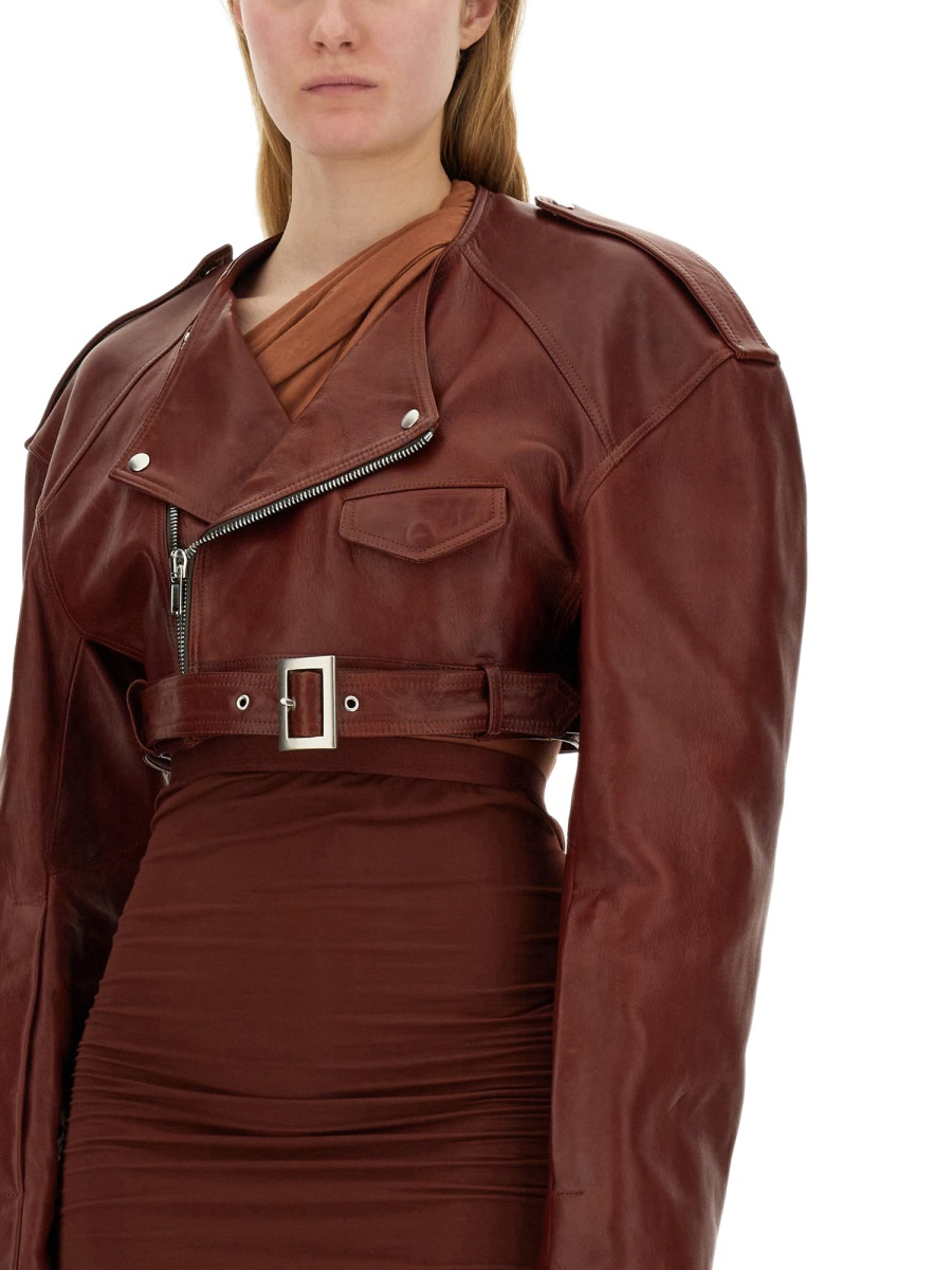 [Rick Owens] Leather Jacket SS24 RO01D2790_LNV73
